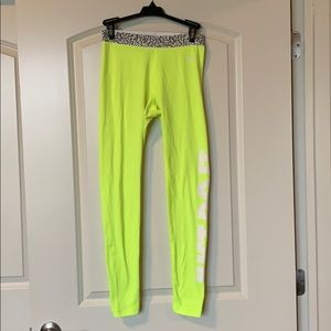 Neon yellow nike legging